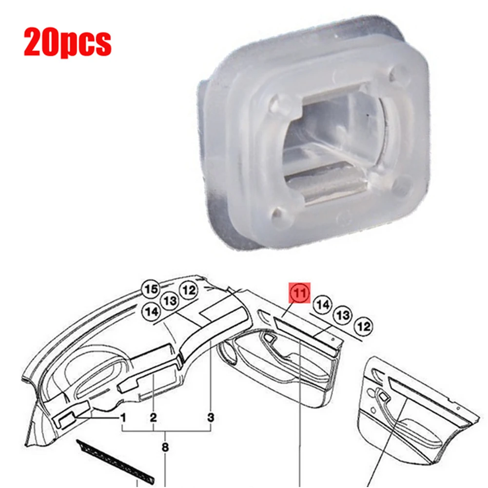 

20 шт., пластиковые фиксаторы для внутренней отделки BMW E46 E90 E91 X5 328i 335i