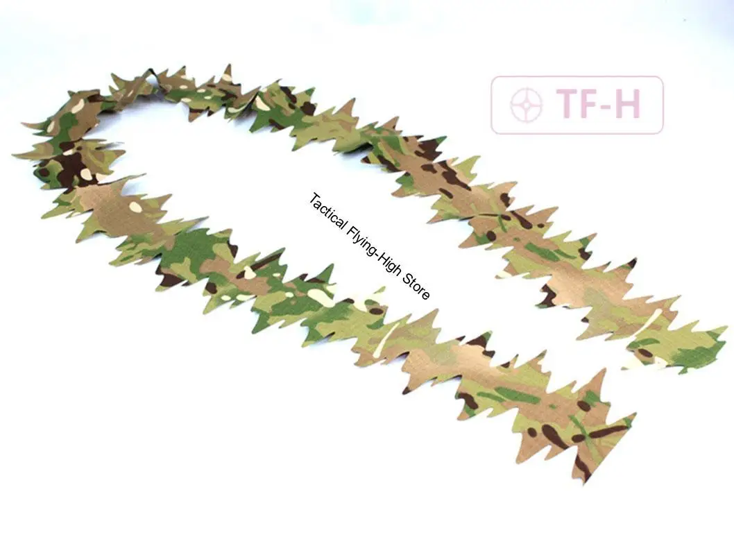 Bandelettes tissu camouflage Ghillie 1.5m pêche bricolage matériel dissimulation fait main
