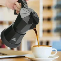 Nouveau 220V 300ml aluminium électrique moka Pot cafetière italienne ménage rapide et pratique cafetière électrique 2