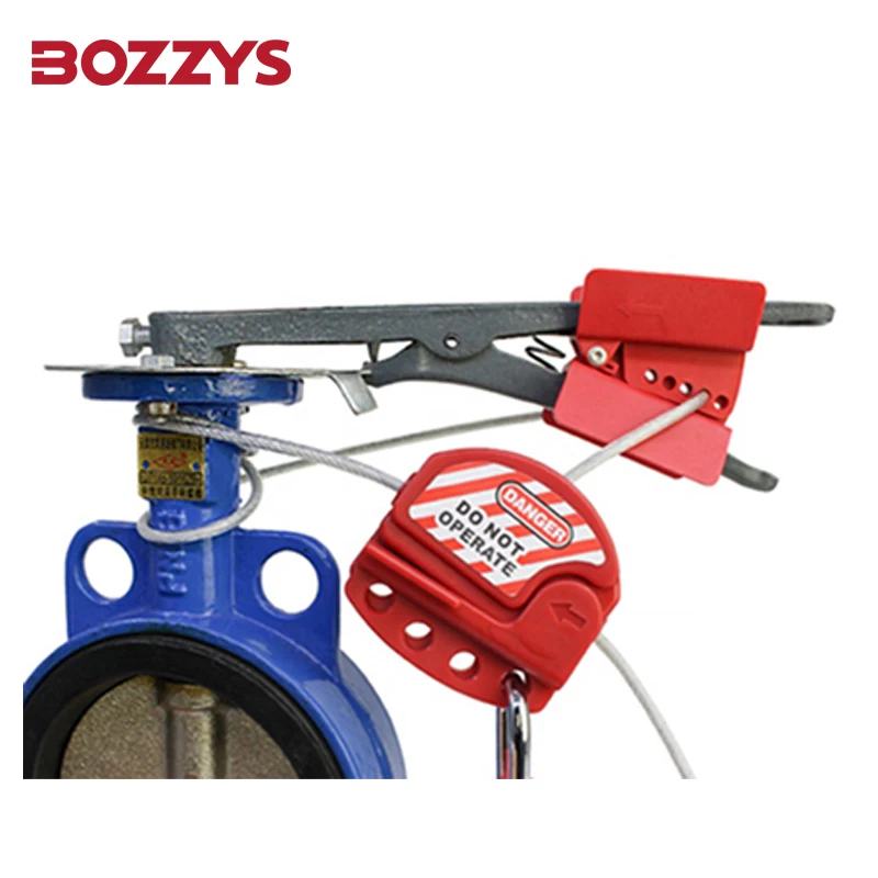 

BOZZYS Universal Adjustable Butterfly Valve Lockout Device Lock-out of All Types of Valves
