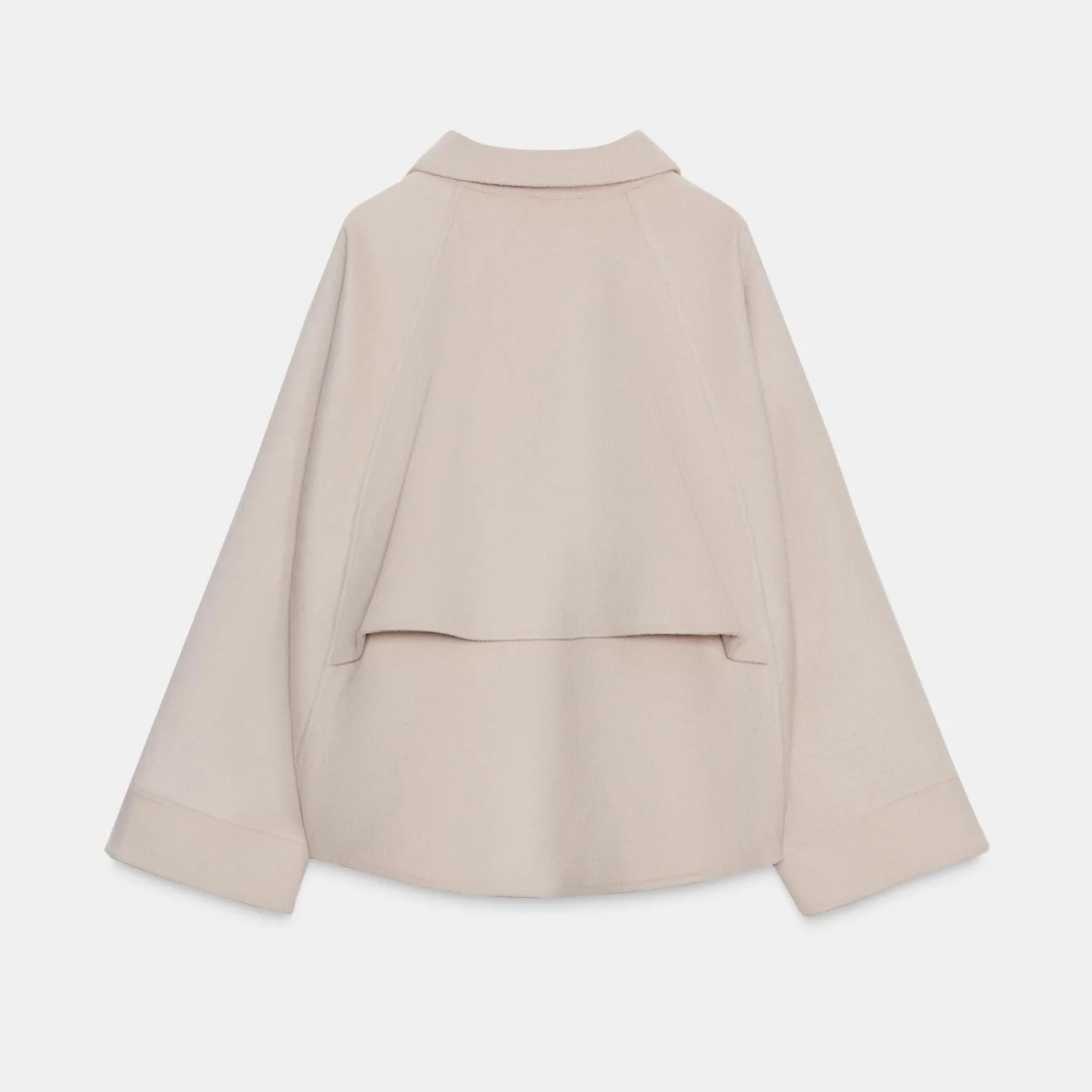 Women Shirt Style Wool Jacket Coat With Zipper Autumn Long Sleeve Female Outerwear Loose Coats Retro Lady Tops Jacket Streetwear