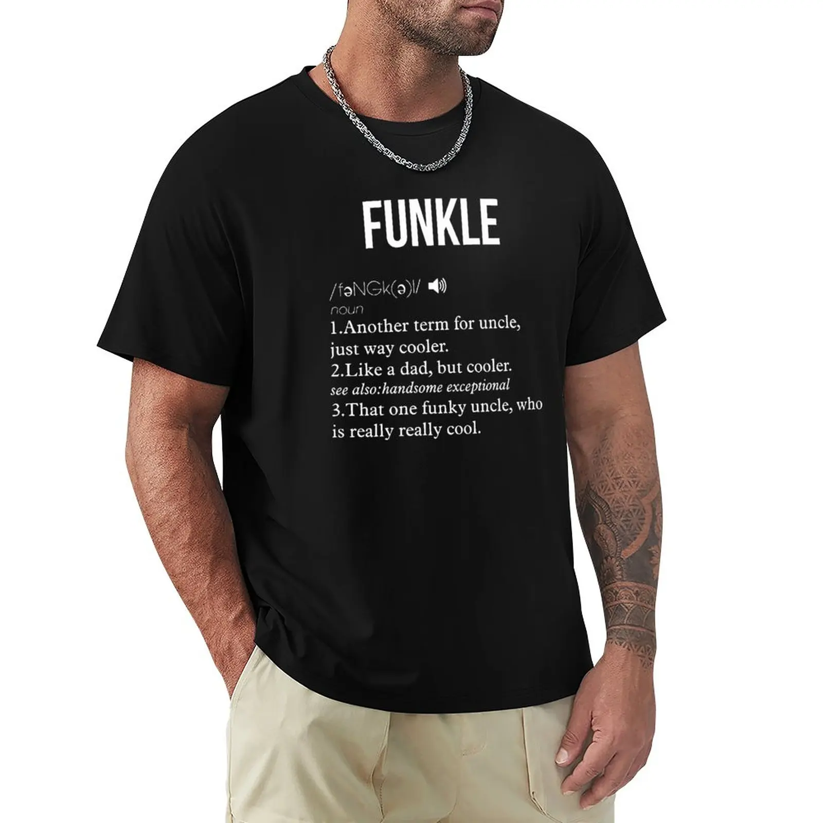 

Funny Funky Uncle Definition Funkle T-Shirt customs vintage men workout shirt