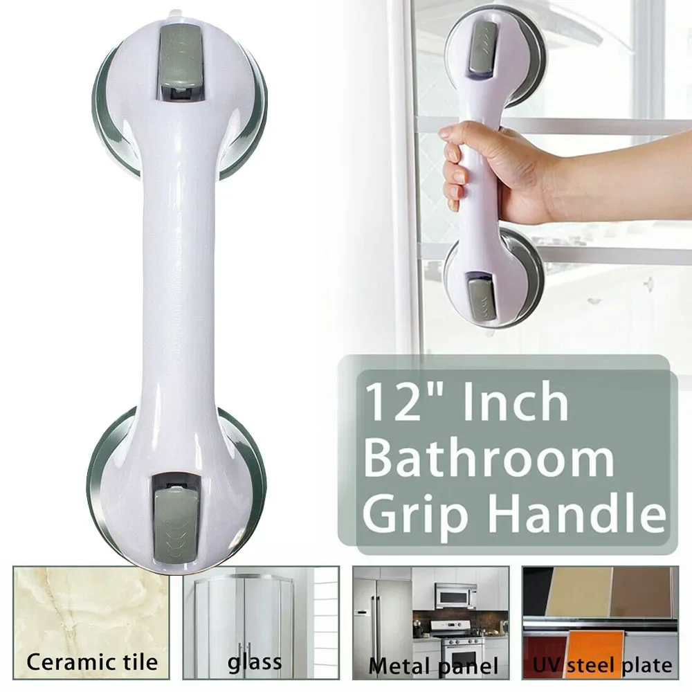 Safety Shower Handle Grab Bars Grip Dual Locking Safety Suction Cups Anti Slip Support Medical Assist Toilet Bathroom shower handle grab bars