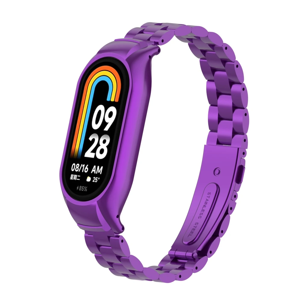Premium Stainless Steel Watch Strap with Metal Case Bracelet for Smartwatch Accessories