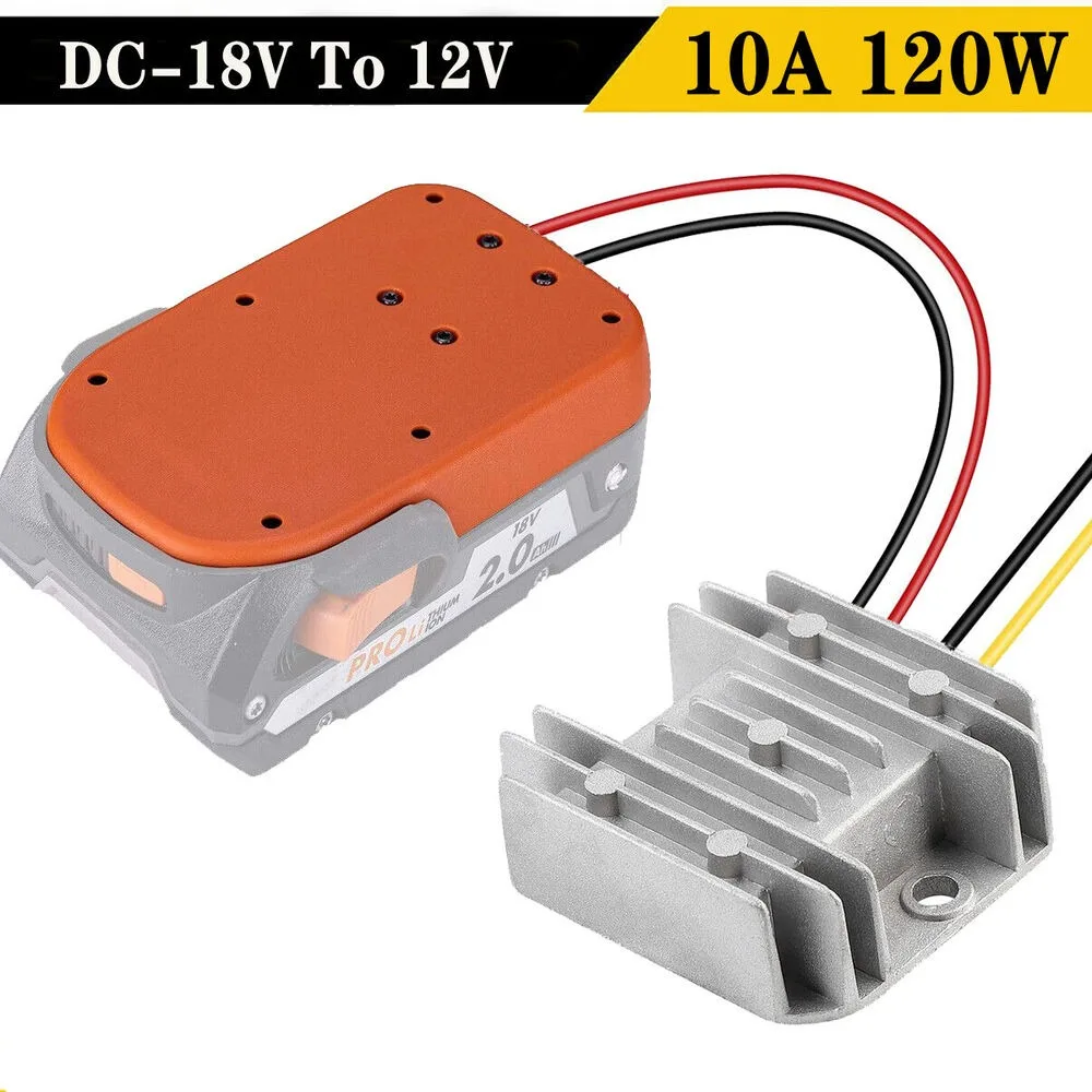 18V to 12V Step Down Converter Aadpter For Ridgid 18V Li-ion Battery 10A 120W Power Wheel Inverter Buck Boost Voltage Regulator 5pcs lm2678s 5 0 lm2678sx 5 0 package to263 5a step down regulator 100% brand new original stock free shipping