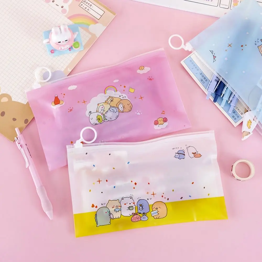 

Large Capacity Pvc Zipper Pouch Zipper Type Waterproof Document Bag Portable Transparent File Bag Test Paper