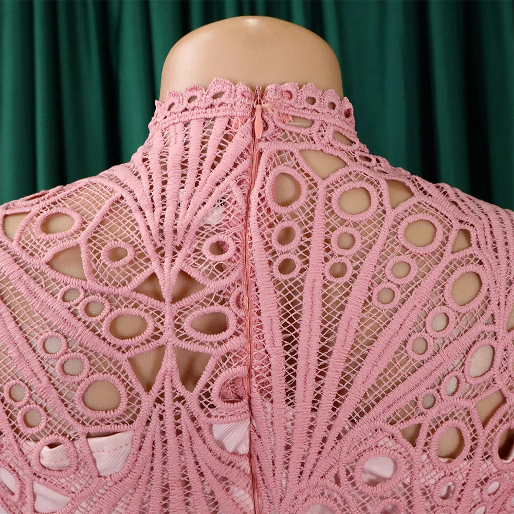 Pink Clothes For Women Lace White Black Plus Size S-3XL 4XL