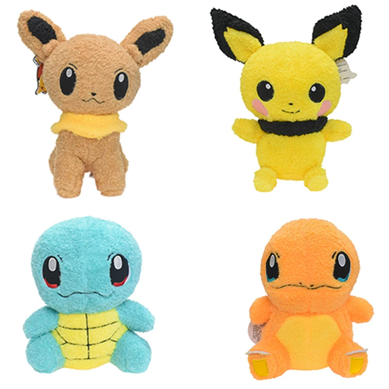 Rowlet Pipplup Charmander 봉제 장난감, 피추 뮤 잠만보 야옹 사이덕 스콜버니 토끼 곱슬 솜털 인형