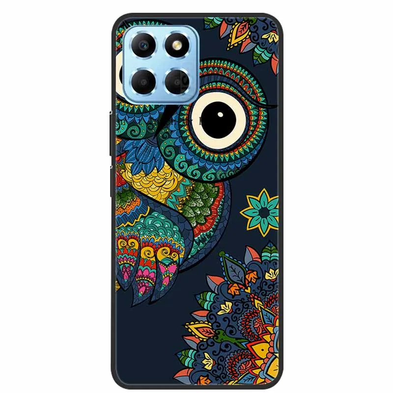 Custodia Per Honor X8 Con Stampa Gatto – Morbida TPU Trasparente Antiurto, Design Carino Per Ragazze