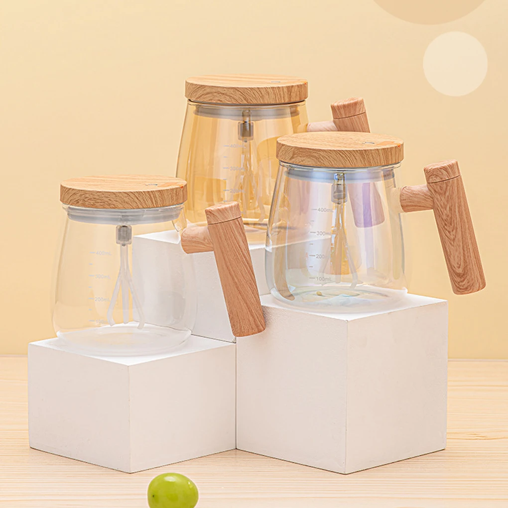 BPA-free Waterproof Glass Self Stirring Mug Gift Idea Eco-friendly Product Self Stirring Coffee Mug
