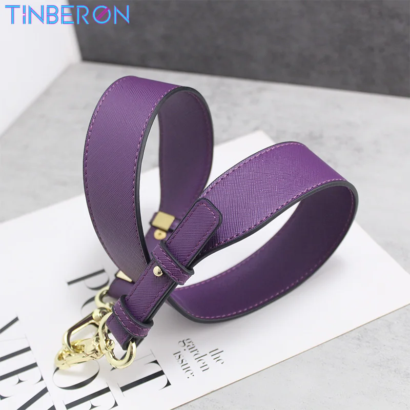 Shoulder Bag Strap Handbag Handle Purse Strap Cross Pattern Fashion Handbag Strap Bag Adjustable Leather Shoulder Strap TINBERON