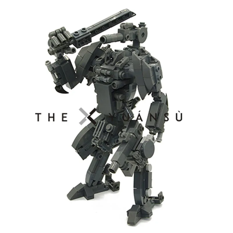 

Экшн-фигурка модели-роботы игрушки для детей Mecha Warrior, строительные блоки, игрушки для детей, 18 см, аниме солдат, сборные блоки MOC