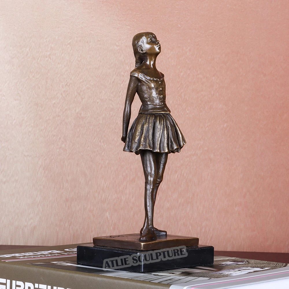 Famous Sculpture Degas Little Dancer Aged Fourteen Statue Bronze Replica  Ballerina Art Home Decor - AliExpress