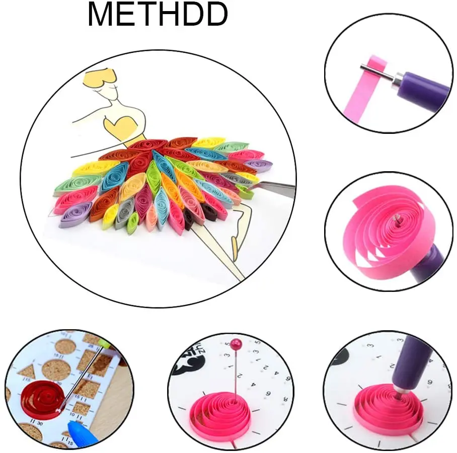 Penna Elettrica Per Quilling - Strumento Per Arricciare Carta | Ricarica Automatica | Ideale Per Artigianato E Decorazioni - Foto 5