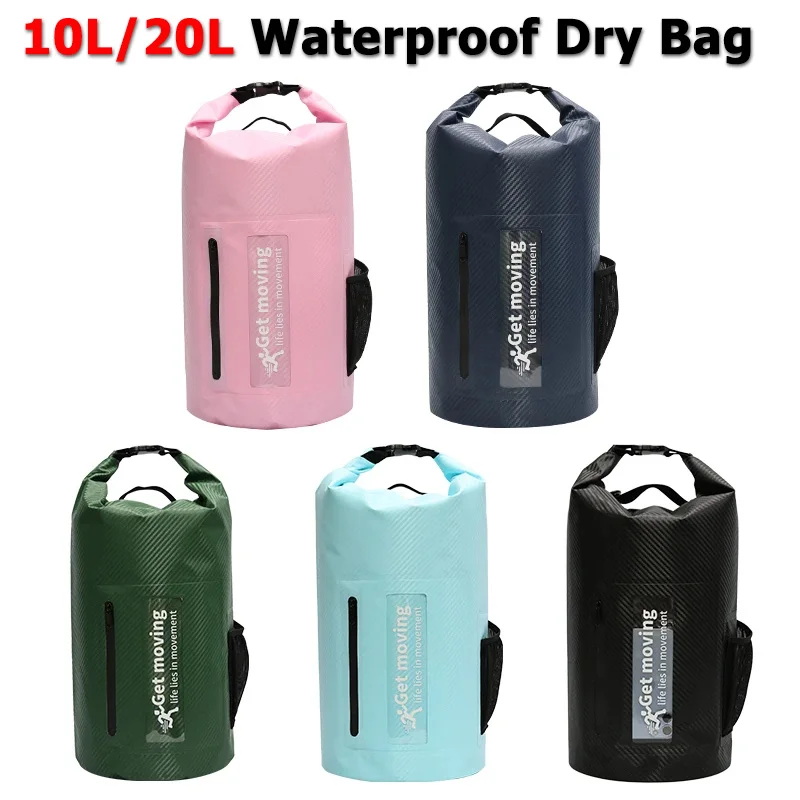10L/20L Waterproof Dry Bag Pack Sack Swimming Storage Bag for Rafting Kayaking River Trekking Floating Sailing Canoing Boating dry bag waterproof bag swimming bag
