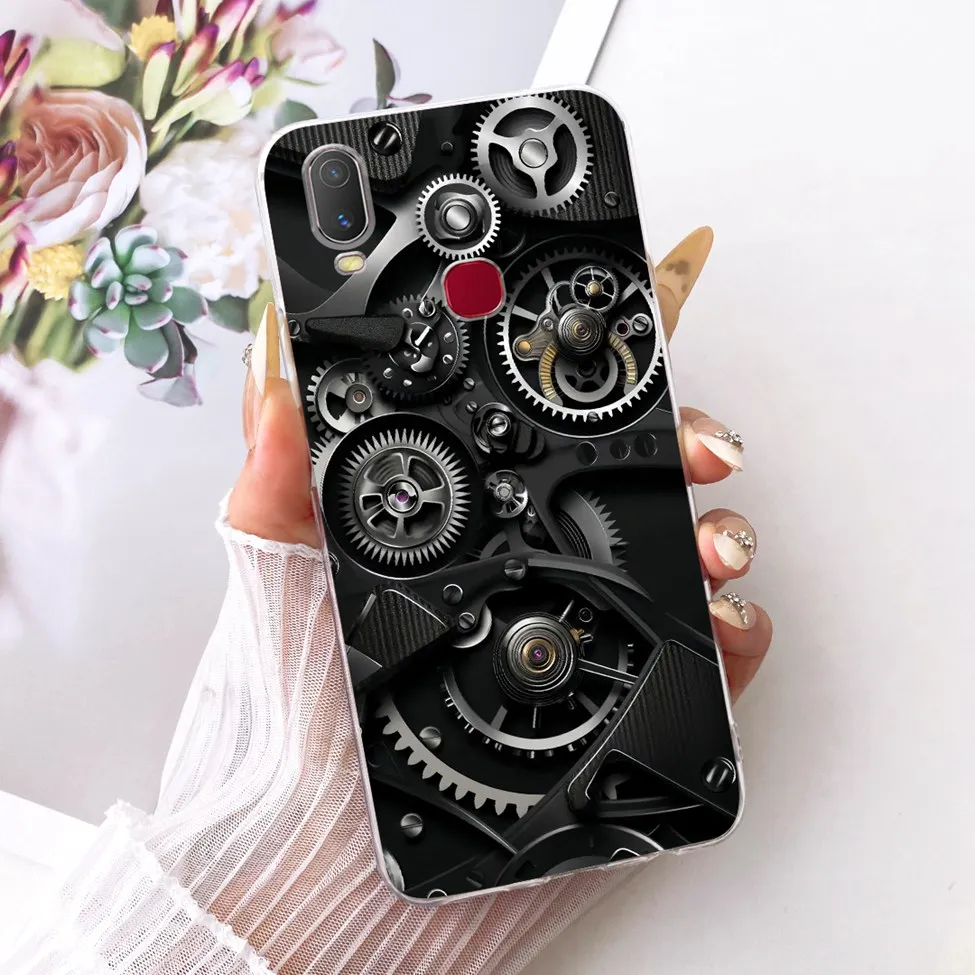 Clear Cute Cat Floral Soft Back Cover - Luxury Painted Design