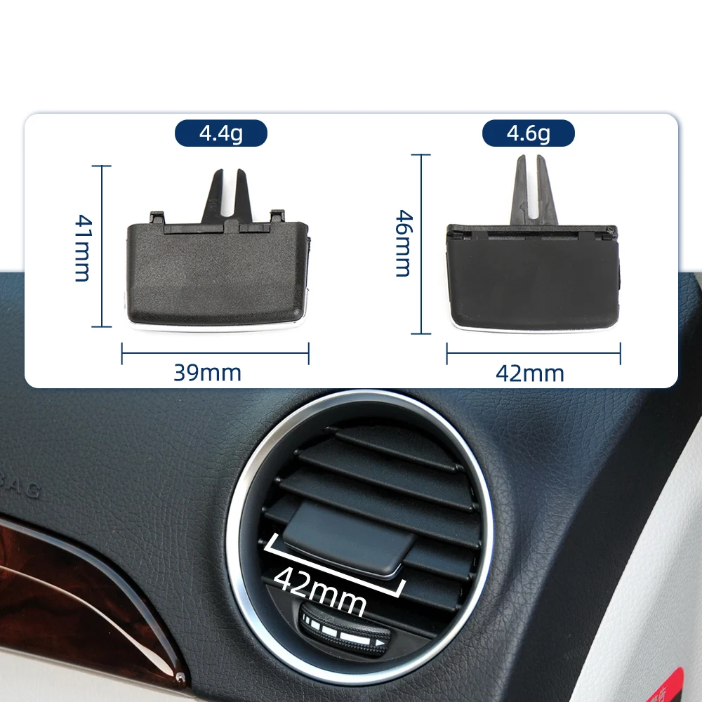 AC Griglia di Sfiato Clip di Cursore Auto Anteriore Aria Condizionata Per Mercedes W204 X204 Per Benz C GLK Classe C180 C200 GLK300 2007-2015 - Image 3