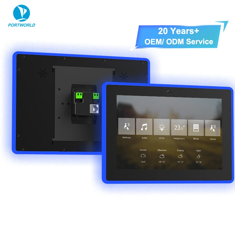 2026 선월드 YC-LE101T 초슬림 디자인 10인치 LED 조명 내장 컨트롤 패널 WiFi POE 태블릿 회의 디스플레이 투야 대시보드