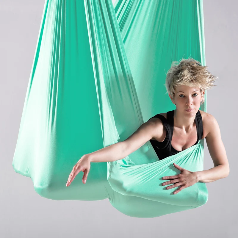 

Prior Fitness 15 Meters Yoga Hammock Fabric Anti Gravity Yoga Accessories Aerial Silks Yoga Swing Traction Device Fitness