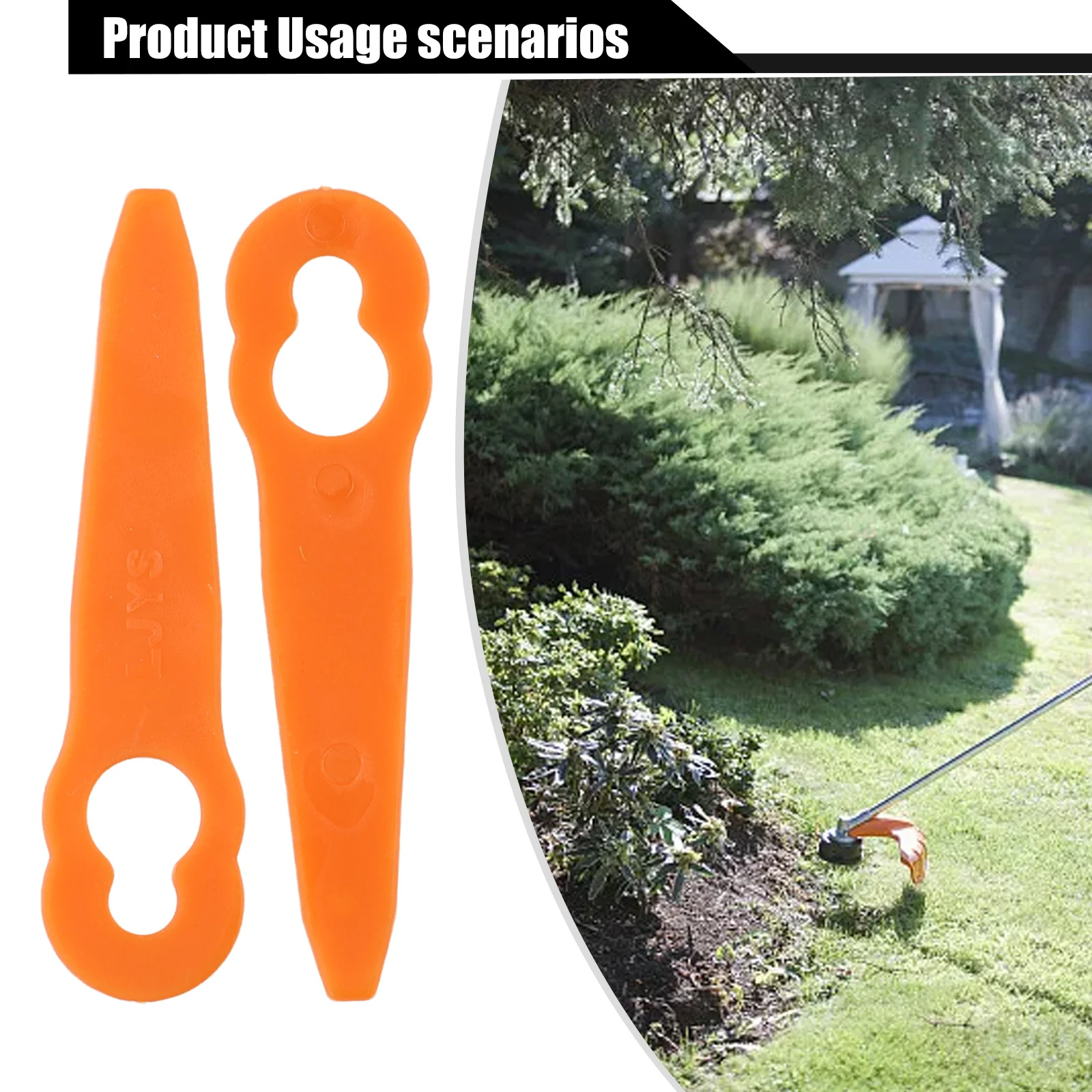 

Лезвия пластиковые для газонокосилки FSA 45, беспроводной триммер для травы, 50 шт., высотой 84 мм, аксессуары для газонокосилки