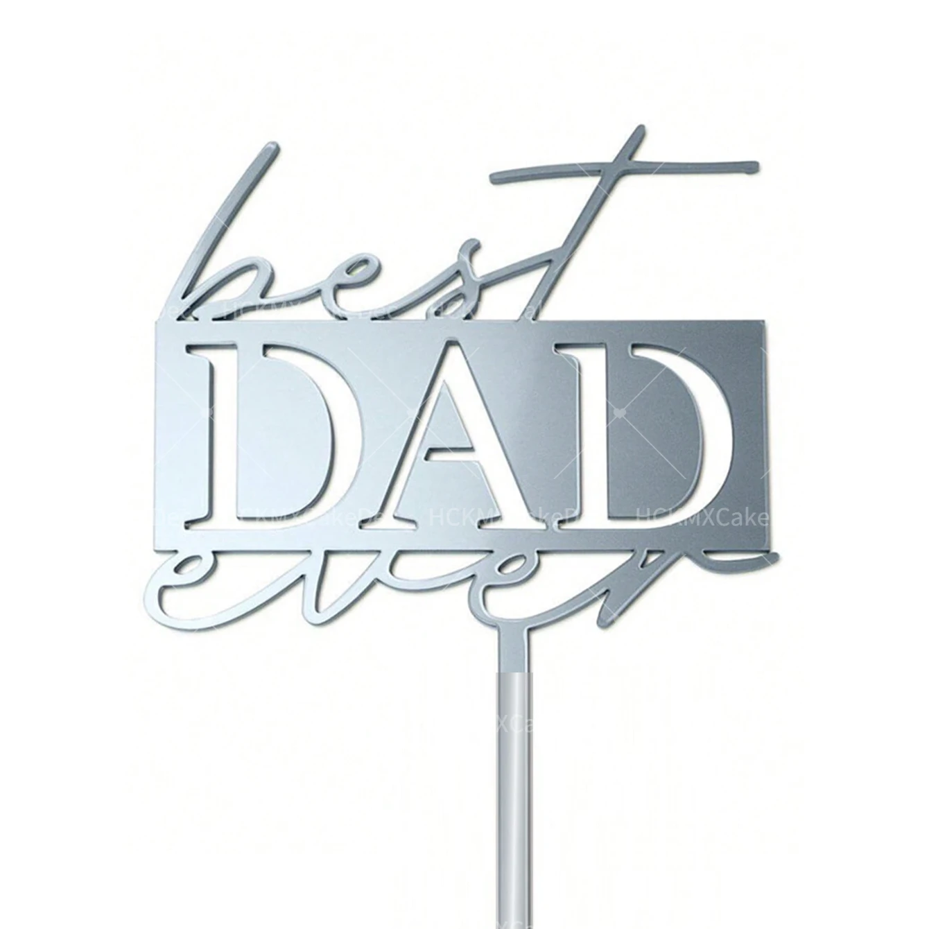 Acrylic Super Dad Father's Day Cake Toppers - Set of 3