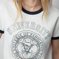 Zaidg Tee Shirt Women Casual Summer Tee Top Fashion Letter Print Spring O Neck Pullover Top.jpg