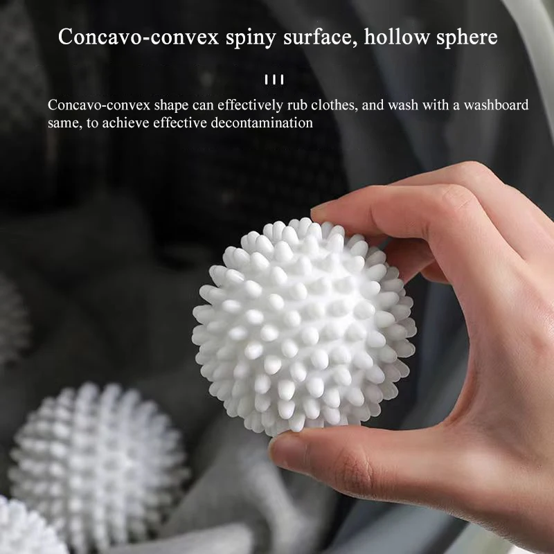 Laundry Ball Magic Reusable PVC Solid Cleaning Ball 1/2/3pcs Household Cleaning Washing Machine Clothes Softener Tools