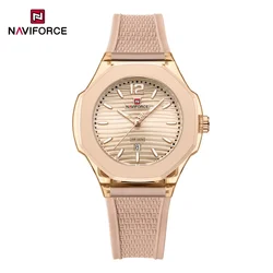 NAVIFORCE Women's Quartz Watch - Distinctive Design with Minimalist Markers & Clear Date Display (RGRGRG)