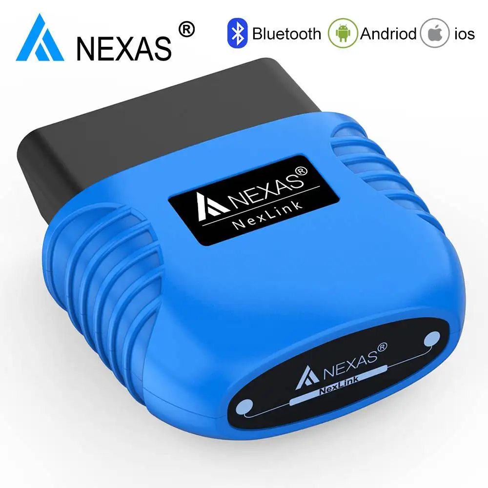 

NEXAS OBD2 Scanner Bluetooth EOBD Motorcycle Car Diagnostic Tools Nexlink OBD 2 Scan Tool Code Reader for iOS Android Windows