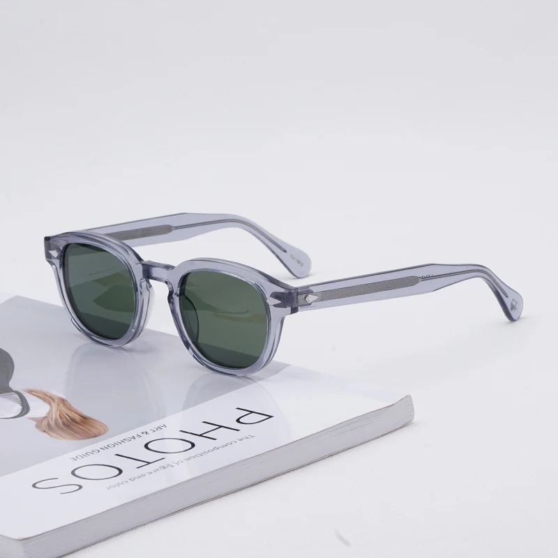 

Quality Johnny Depp Polarized Sunglasses Man Round Original Lemtosh Sun Glasses Woman Luxury Brand Vintage Acetate Frame Goggle
