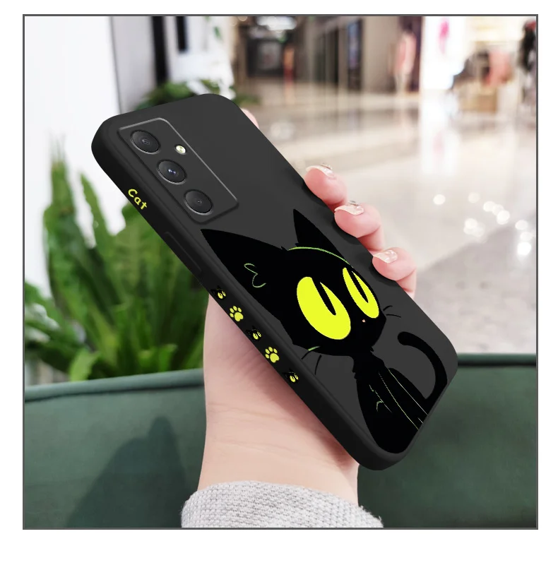 Fluoreszierende Katze Handyhülle für Samsung Galaxy A17 A07 A56 A36 A26 A16 A06 A55 A35 A25 A15 A05 A54 A34 A24 A14 A04 Silikonhülle – Detail 9