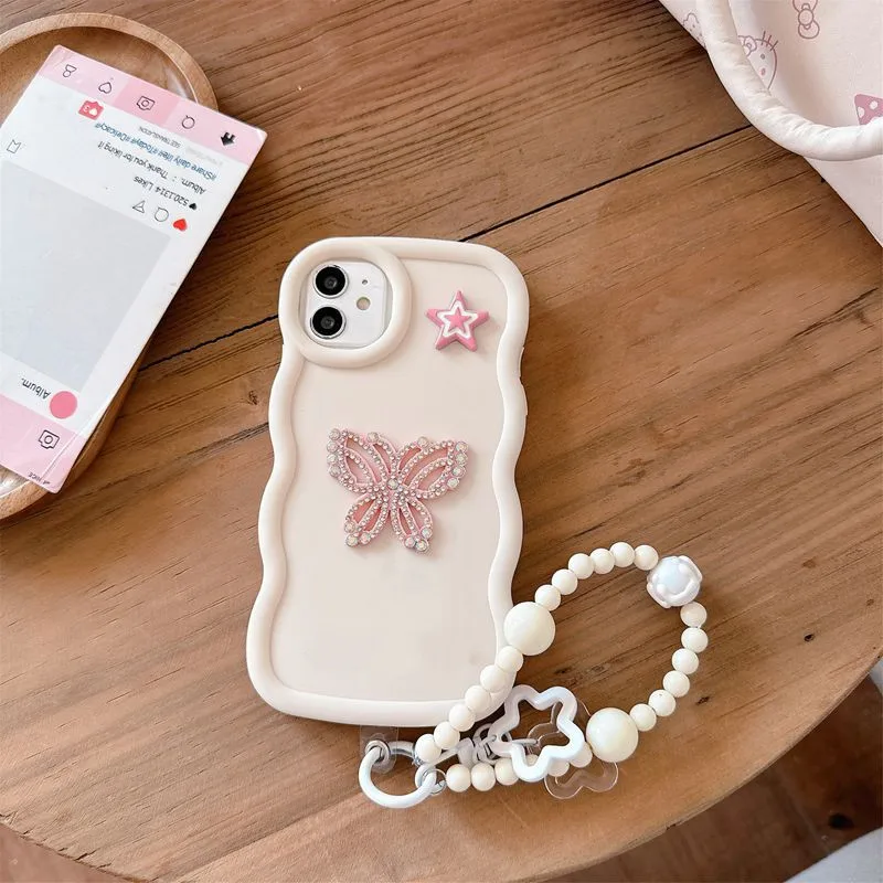 بلينغ فراشة حبل سلسلة جراب هاتف ل انفينيكس الساخن...