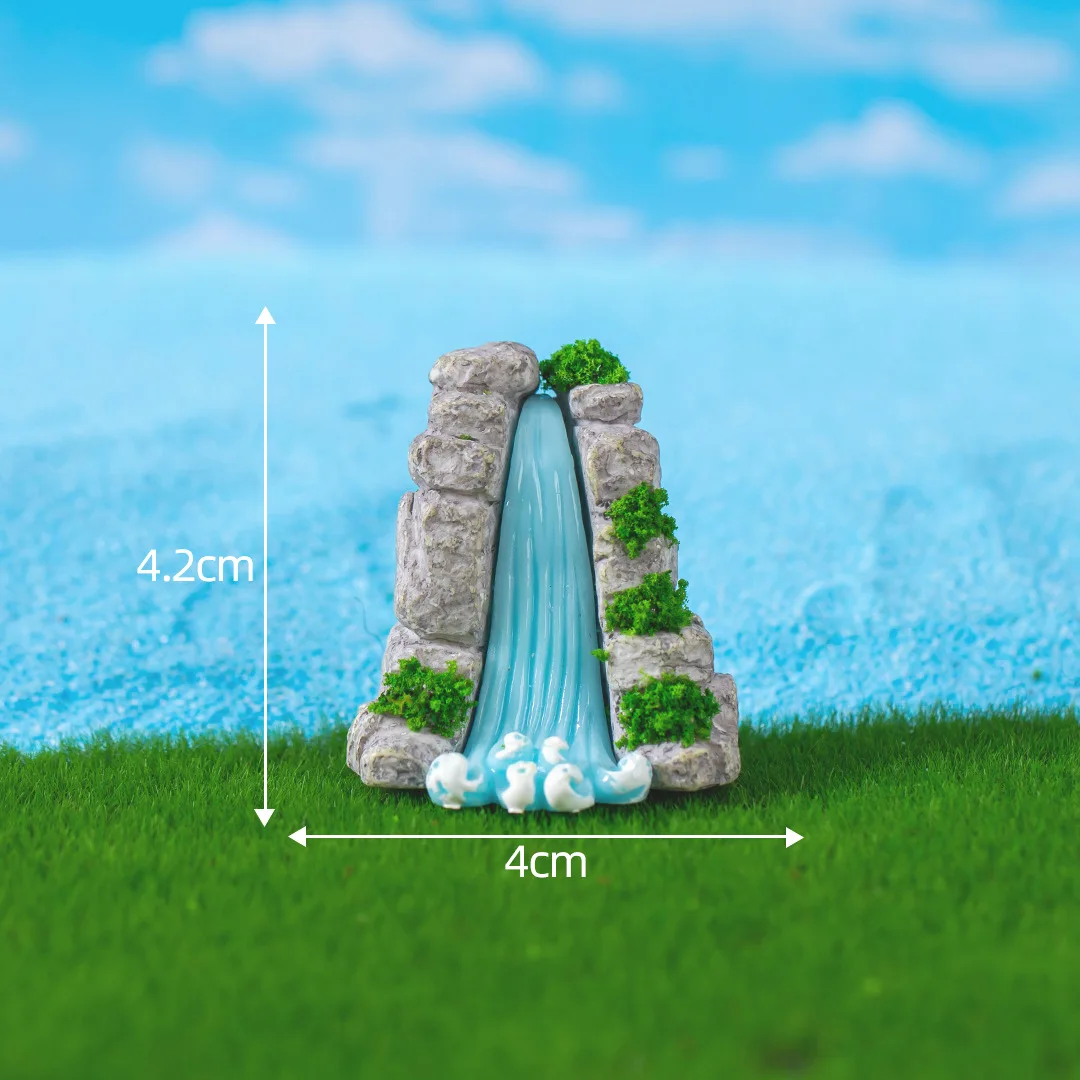Fairy Garden Accessories Miniature Spring Water Wells Bridge Boat Ornament Statue Figurines Landscape Home Garden Craft Decor