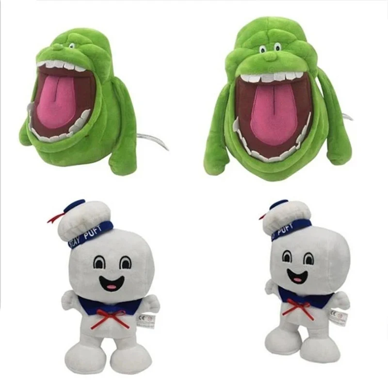 

Мягкие игрушки Marshmallow Man and Slimer, винтажные Охотники за привидениями, плюшевый банковский матрос, мягкая плюшевая игрушка, кукольный подарок, 20 см