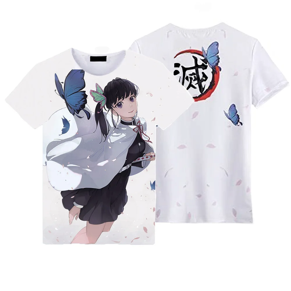 Summer Fashion Anime Demon Slayer Kochou Shinobu 3D T Shirt Kids Casual T-shirt Boy Girl Unisex Clothes Oversized Tshirt Tops T-Shirts cheap T-Shirts