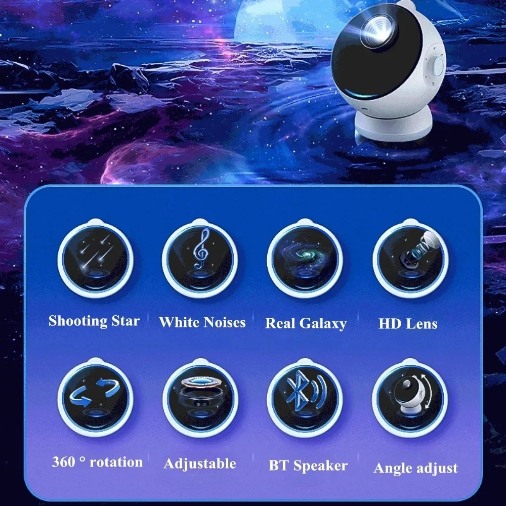 Proyector Inalámbrico para planetario estrellado, dispositivo Visual 3D,  enfoque Ultra claro, estrella de disparo, actualización - AliExpress