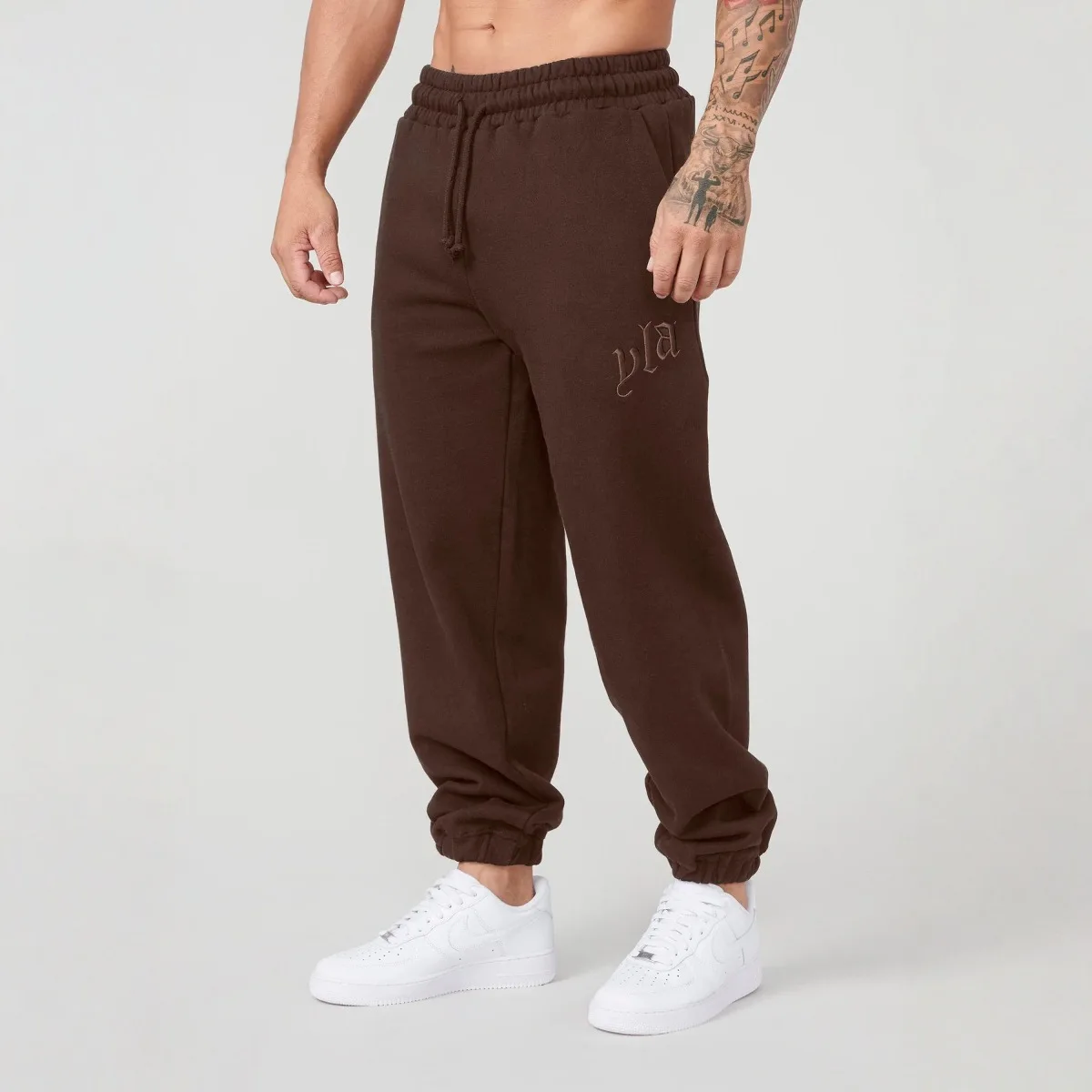 2025YA New Men's Sports Pants Embroidered Pants Jogger Sports Fitness Leg Tights Sanitary Pants 4
