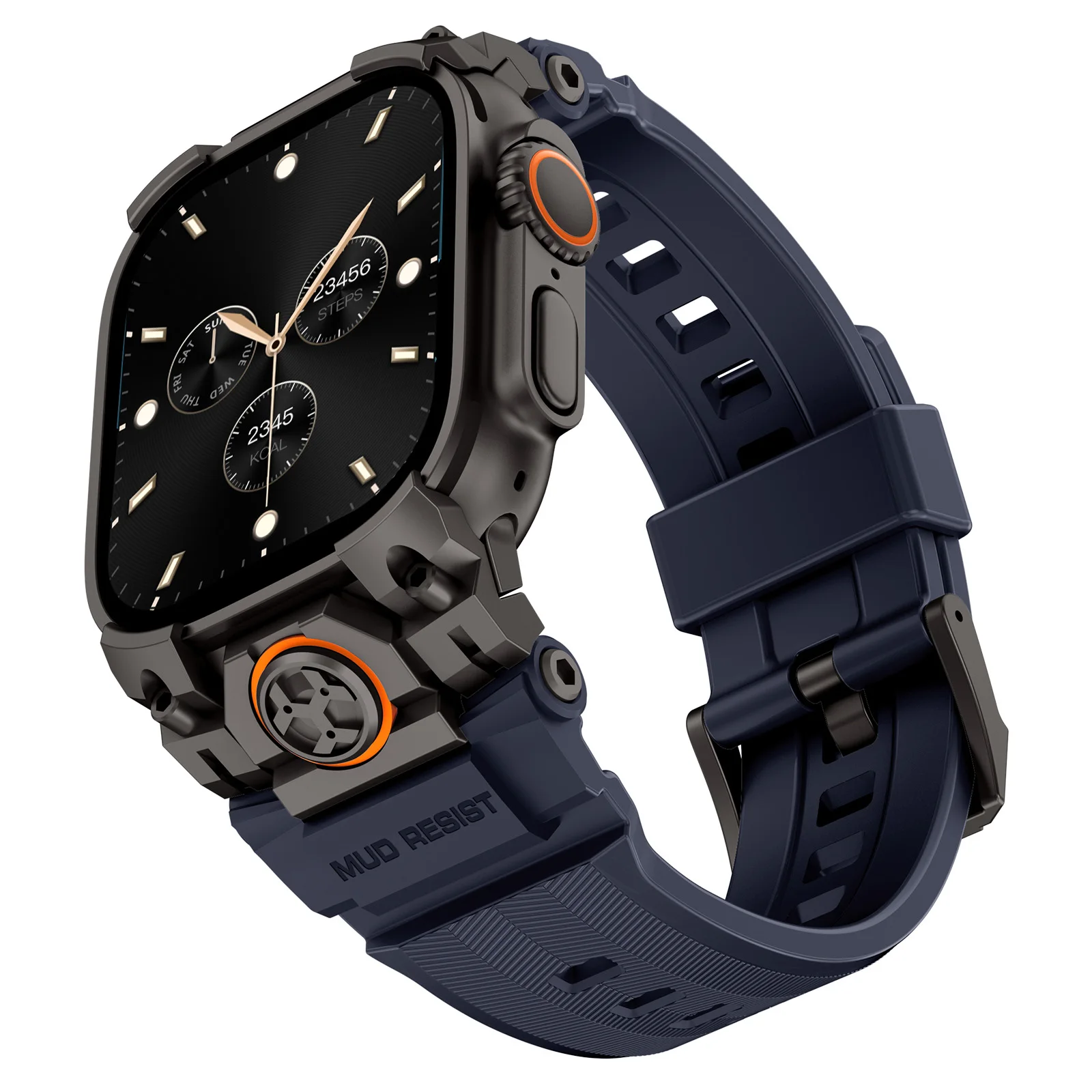 Deluxe Silicone Loop Bracelet with Metal Connector