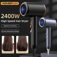F33 T821 Professional Hair Dryer Hot Cold Wind Air Brush Hairdryer Negative Lonic Blow Dryer Strong PowerDryer Salon Tool 2400W 1