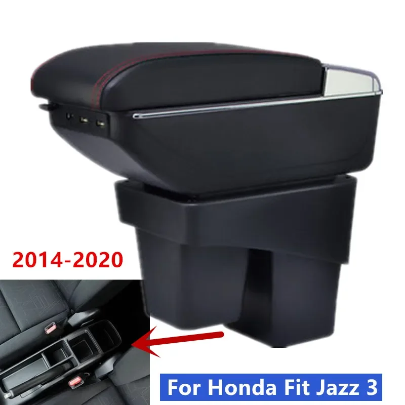 ForHondaJazzArmrestBoxForHondaFitJazz3CarArmrest20142015