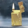 2025 New Classic Sound Brass Lighter Golden Sleeping Mermaid Pattern Retro Kerosene Lighter Fire Man Series Exquisite Men's Gift 3