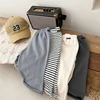 Spring And Autumn Newborn Baby Girls And Boys Trousers Cotton Simple Travel Solid Elastic Waist Korean Fashion Soft Casual 4