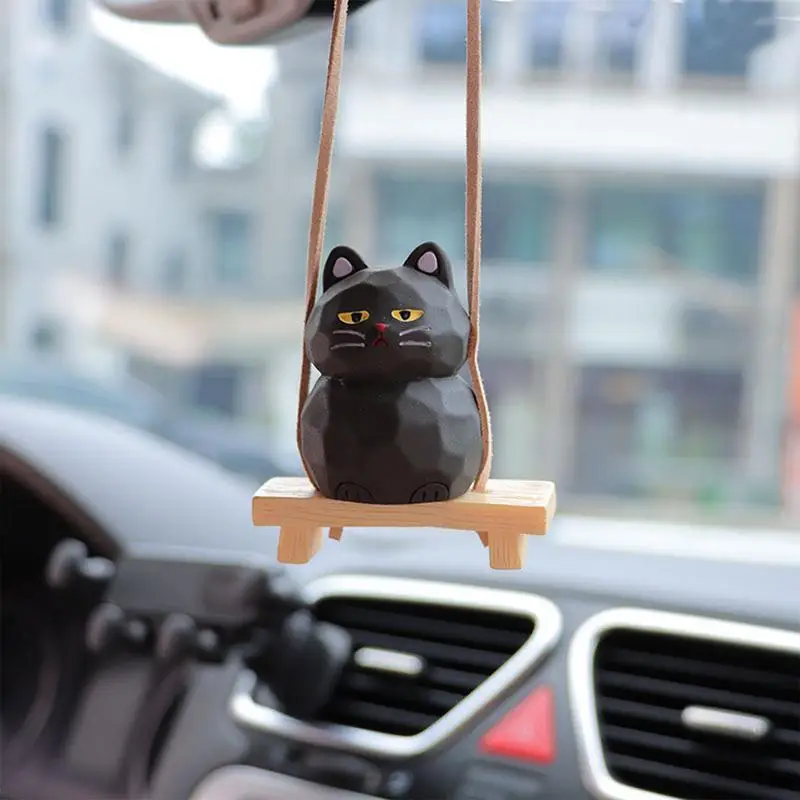 후면보기 미러에 대 한 자동차 매력 3D 수 지 고양이 절묘 한 사랑 스럽다 그림 귀여운 고양이 자동차 장식 새끼 고양이 장식 장식 차량에 대 한