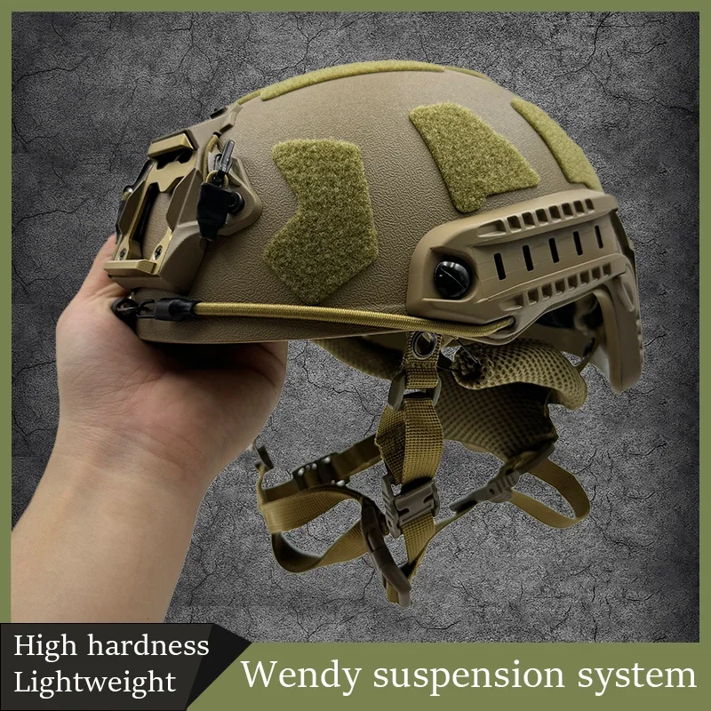 FAST SF Hochgeschnittener Schutzhelm mit Wendy-Aufhängung – schlagfest für Industrie-, Radfahren- und Outdoor-Sportarten – Detail 7