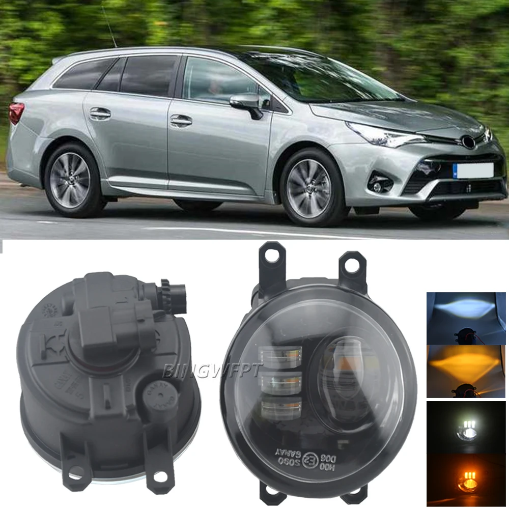 2XDaytimeRunningLightsForToyotaAvensisT2720152018LeftRight