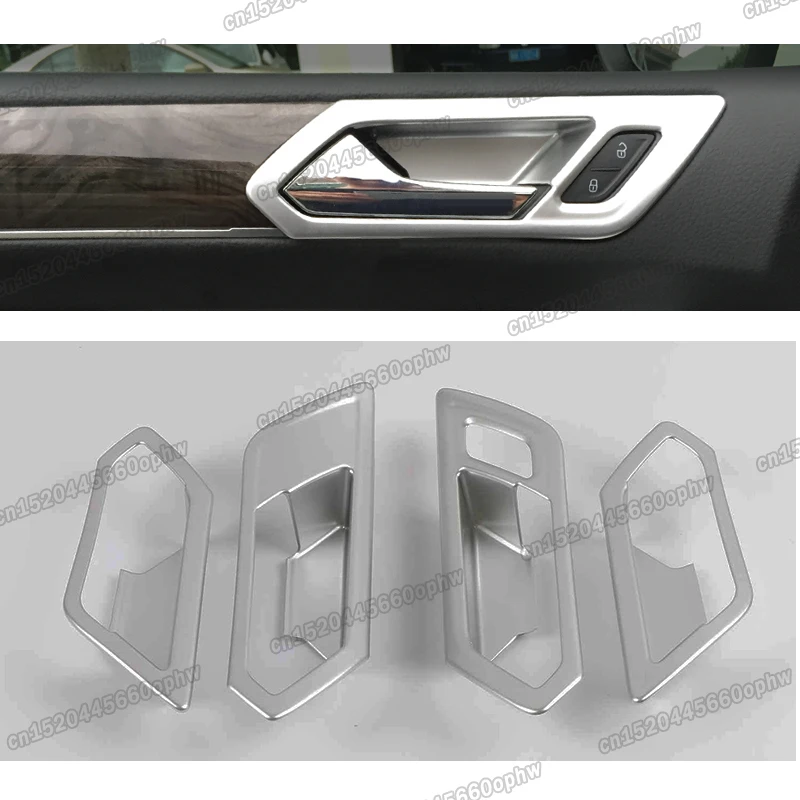 

Матовая Серебряная наклейка на внутреннюю чашу автомобильной двери, хромированные наклейки для volkswagen touran vw 2016 2017 2018 2019 2020 2021, аксессуары