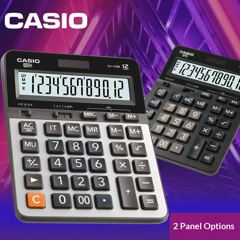 Casio Dual Power 12-Digit Desktop Calculator