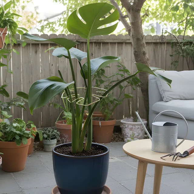 ที่ค้ำต้นไม้โลหะปรับได้ 5/1 ชิ้น สำหรับพยุงกิ่งไม้เลื้อย ต้นมอนสเตอร่า  แบบหนีบ  สำหรับปลูกในบ้านและสวน 5