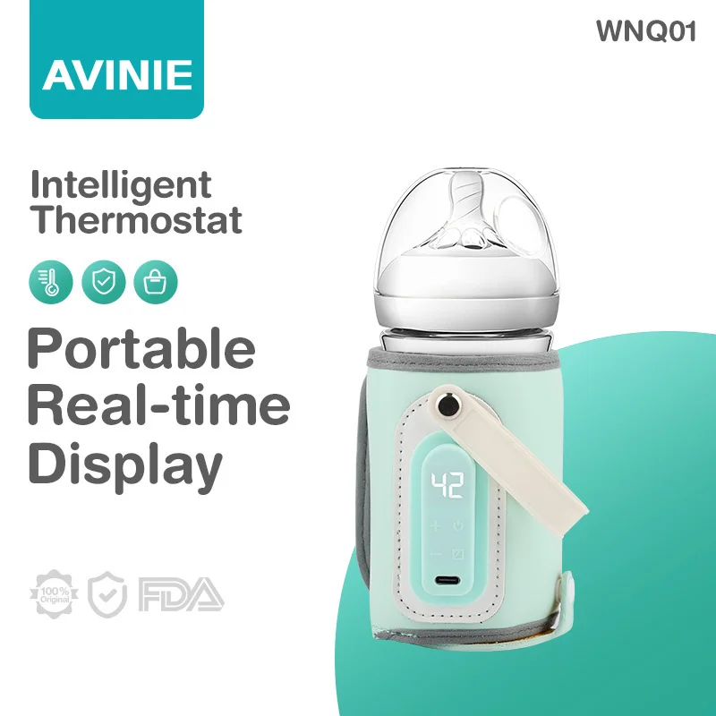 AVINIE Portable Baby Bottle Warmer Feeding Bottle Heat Keeper Travel Warmer Cover USB Heater Outdoor Bottle Warmer BPA Free