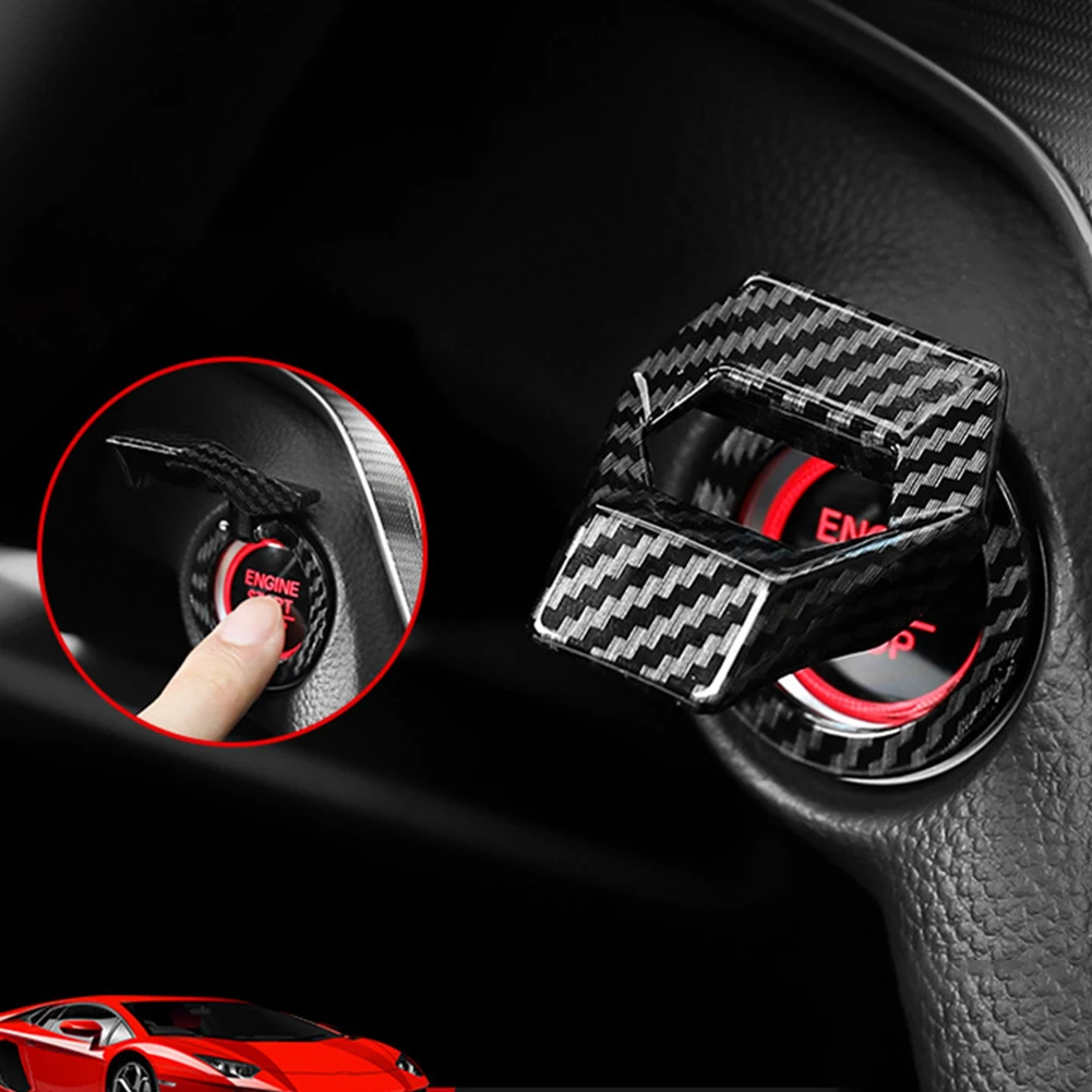 

2024New Car Engine Stop Switch Button Cover Decorative Auto Accessories Push Button Sticky Cover Car Interior Car-Styling